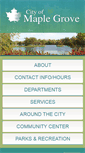 Mobile Screenshot of maplegrovemn.gov