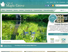 Tablet Screenshot of maplegrovemn.gov